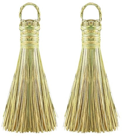 Bafnsiji 2 Pack Bamboo Wok Brush, Brosse à Pot en Bambou, Brosses de Nettoyage de Cuisine, Brosse de Nettoyage de Cuisine en Bambou, Brosse en Bambou Naturel Traditionnel pour Wok, Vaisselle