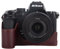 Rieibi Demi-étui fait main en cuir véritable pour appareil photo numérique sans miroir Nikon Z50II étui de protection pour Nikon Z50 II