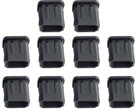 Genikeer Endkappe Hockey Schläger | Kantenschutz Hockey Schläger | Eishockey Schläger Endstück | Stockendenknauf Aus Gummi Eckig Für Eishockeyschläger, Einfach Zu Installierendes