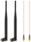QWORK® 2 Piezas 868mhz Antena Omni-Directional con SMA-Conector, Antena inclinable y giratoria