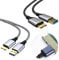 2pcs Hard Drive Cable Usb 3.0 Cable External Hard Drive Cable 0.5M Usb 3.0 To Micro B Braided Compatible with Portable External Hard Drives My Passport Wd Elements Toshiba Lacie Maxtor Samsung Galaxy