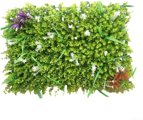 Bulevisiter Künstliche Hecken-Pflanzenpaneele, 40 x 60 cm, Graspflanzen-Wandpaneele, Grün, Privatsphäre, Wohnwand, Zaun, Sichtschutz für Haus, Garten (#1)