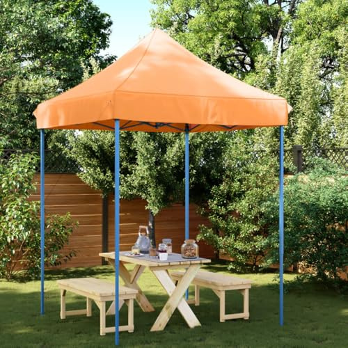 Faltbares Partyzelt Pop-Up Orange 200x200x306cm