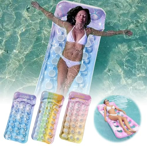 Aufblasbarer Sonnenpool, Aufblasbarer Pool, Wasser Pool Luftmatratze für Erwachsene, Luftmatratze Pool Erwachsene, Aufblasbare Sonnenpool, Erwachsene und Kinder, Sommerspaß, Wasserparty