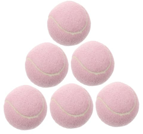 HOMOBABE 6 Palline da Tennis Rosa per Ragazze da Rimbalzanti e Morbide per Allenamento Indoor e Outdoor Interattivo per Facili da e Utilizzare