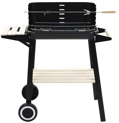 Barbecue Mobile a Carbonella con Ruote, Casa e Giardino, Cucina e Pranzo, Elettrodomestici, Barbecues Nero