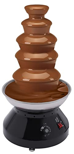 Fontana di cioccolato, 230 W, 5 piani, in acciaio inox, 30 – 110 ℃, 3000 ml, cioccolata calda commerciale, grande capacità, per festa di compleanno, festa di nozze