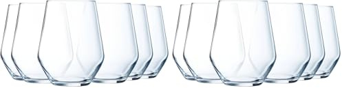 Luminarc - Collection Vinetis - 6 verres haut 40 cl - Design moderne et élégant - Fabriqués en France - Emballage renforcé, Bleu (Lot de 2)