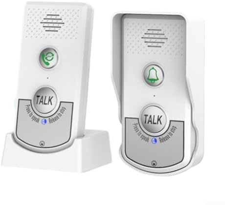 Kabellose Türklingel für Zuhause mit 1000 m Entfernung, Zwei-Wege-Talk-Gegensprechanlage, intelligenter Kern für starkes Eindringen in 8 Etagen, 2000 mAh große Kapazität, wasserdichtes Design für den