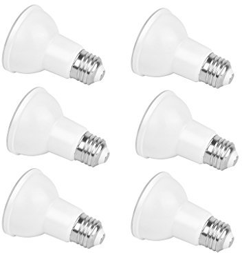 Rysa Light 6-pack PAR20 ampoule LED, 7 W (50 W équivalent), 3000 K (blanc chaud lumière), non compatible avec variateur d'intensité, ampoule Flood, Medium Base (E27)