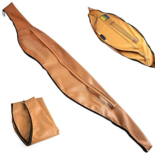 MILAEM wasserdichte Leder Tasche für Bogen 60 Zoll Traditionelle Bogen Tasche Bogentasche Longbow Recurve Bogen Halter