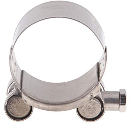 Almencla Universal Edelstahl Auspuffrohr Rohrschelle Schlauchschelle Auspuffschelle für Motorrad, 6 Größen - 36-39mm