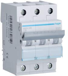 MWN316 Disjoncteur 3P 16 A C 3 kA 3 m
