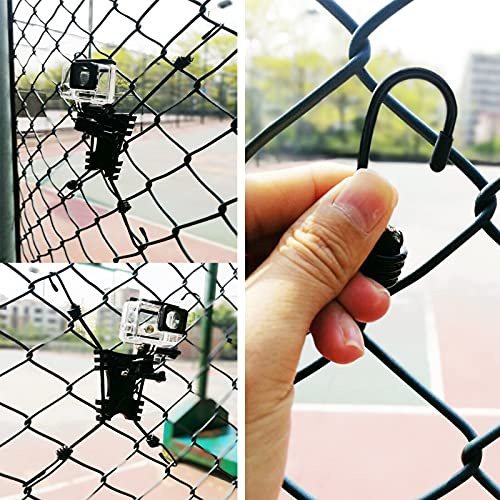 Pmsanzay Universal Action Camera Backstop Chain Link Fence Mount for Action Camera/Digital Camera/Smartphone for School Training and Outdoor Sports.for Record a Baseball or Softball Game