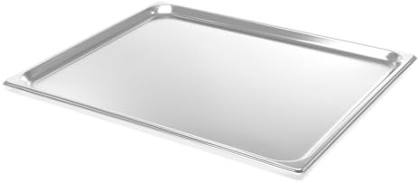 HENDI Gastronormbehälter, sehr robust, 5,5L, GN 2/1, (H) 20mm, Edelstahl | Geeignet für Chafing Dishes, Bain-marie, Backöfen, Gefrierschränke, temperaturbeständig von -40° bis 300°C, 650x530mm
