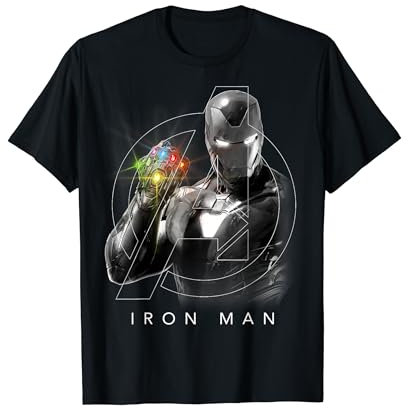 Marvel Avengers Iron Man Infinity Gauntlet Portrait T-Shirt