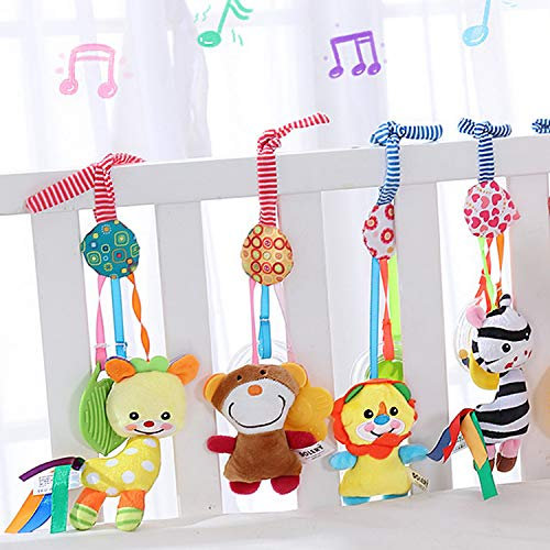 Czemo Musik Baby Kinderwagen Spielzeug Kinderbett Anhänge Hängen Rassel Kleinkind Spielzeug laufstall Spielzeug mit Klingel Glocke Soft Rassel Kinderbett Spielzeug für Neugeborene und Kleinkinder