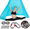 Brinny Yoga DIY Silk Pilates Premium Aerial Silks Equipment Aerial Yoga Tuch Aerial Silk elastische Yoga Hängematte mit Stoff Zubehör 5 Meter Blau
