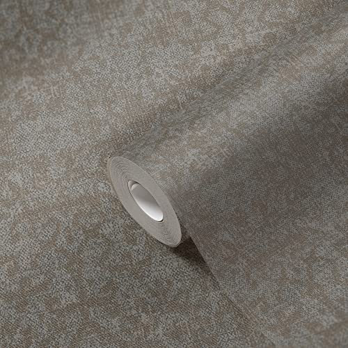 Livingwalls Tapete Vintage Ethno Muster Grau 385213 Vliestapete Wohnzimmer Schlafzimmer Flur 10,05x0,53m Made in Germany
