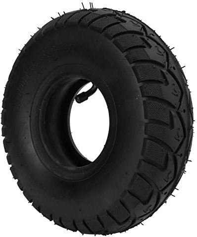 linxiaojix Neumático Y Tubo de 10 Pulgadas, Neumático Y Tubo 4.10/3.50‑4 Duraderos con Válvula Doblada para Cortadoras de Césped para Camiones de Mano