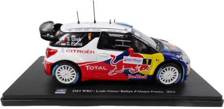 OPO 10 Miniaturauto im Maßstab 1:24, kompatibel mit DS3 WRC LOEB Elena - Rallye d'Alsace 2012 - RVQ12