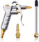 Woonyee Pistolet à Air Comprimé - Pistolet à Air Comprimé pour Raccord Rapide Bsp 1/4 - Compatible Avec Compresseurs d'Air - Pistolet de Nettoyage Efficace pour Trou de Perçage et Atelier