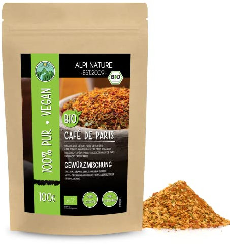 Alpi Nature Cafe de Paris Gewürzmischung BIO 100g, bio Cafe de Paris Gewürz, scharfes Gewürz