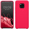 kwmobile Hülle kompatibel mit Huawei Mate 20 Pro Hülle - Silikon Handy Case - Handyhülle weiche Oberfläche - kabelloses Laden - Neon Pink