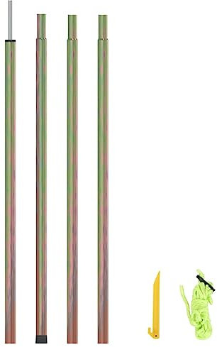 vidaXL Sonnensegel Stange Tarpstange Vorzelt Zeltgestänge Aufstell Gestänge Stahlmast Stangenset Sonnensegelmast 250cm Verzinkter Stahl