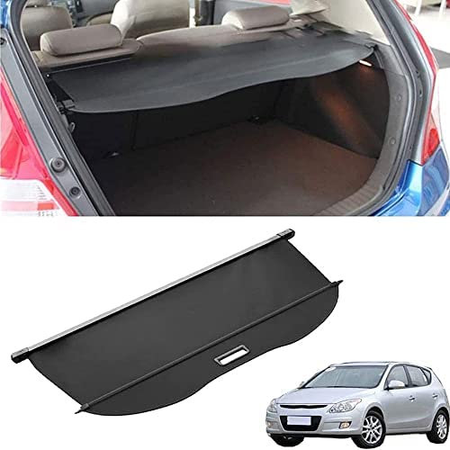 LOREC Auto Einziehbare Hintere Kofferraum Hutablage FüR Hyundai i30 Hatchback 2009-2019, Hintere Kofferraum Hutablage Schattenschutz PrivatsphäRe Vorhang ZubehöR