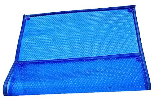 GONCBKVN Couverture de Piscine Solaire pour Piscine rectangulaire Hors Sol et enterrée, Couverture de Piscine Bleue pour Bain à remous et Spa (Size : 3m x 6m/10ftx19ft)