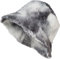 styleBREAKER Damen Fischerhut in Teddyfell im Ombré Look, Warmer Bucket Hat Herbst Winter, Farbverlauf Muster Bunt 04025038, Farbe:Schwarz-Weiß