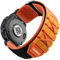 Bandletic Nylon Armband Kompatibel mit Garmin Fenix 6/5/7, Forerunner 965/955/945/Approach S62/S60/Epix 2, 22mm Quick-Installed Geflochten Ersatz Band für Fenix 5/Fenix 6 Pro/7 Pro, Groß-Orange