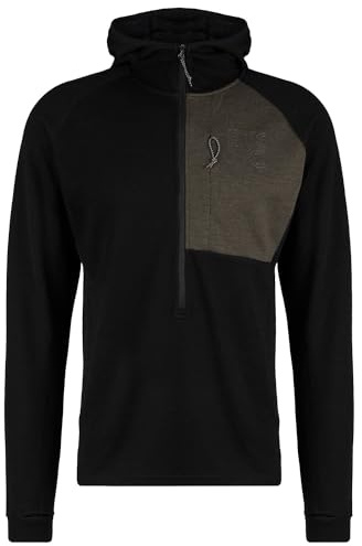 Stoic Herren Merino260 StadjanSt. 3/4 Zip w. Hood Merinohoodie Kapuzenpullover