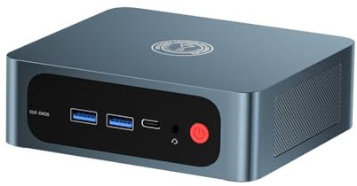 TRIGKEY Mini PC Ryzen 5 5500U (6C/12T, jusqu'à 4,0 GHz), 16 Go DDR4 500 Go NVMe SSD, Mini Ordinateur S5, écran DP+HDMI+Type-C 4K, WiFi-6, BT 5.2, LAN 2.5Gbps,Ordinateur de Bureau Professionnel