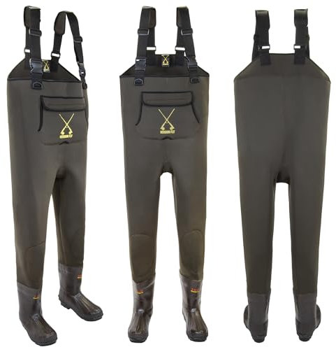 X-versionfly Thinsulate 3M Neopren Wader Wathose für Angeln und Outdoor-Aktivitäten (40-41)