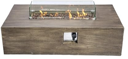 XL Gas Fire Pit Table Heater with Lava Rocks & Cover