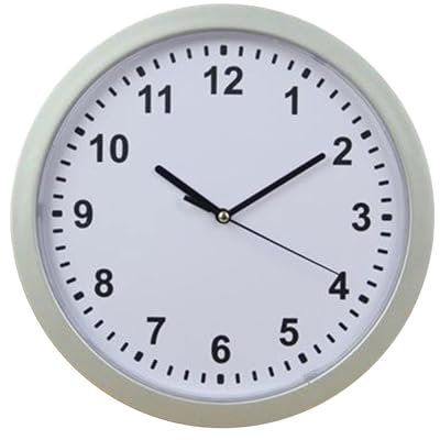 Vdaxvme 25 cm runde versteckte versteckte Wanduhr Aufbewahrungsbox Safe Geld Aufbewahrung Schmuck Sachen Behälter für Wohnzimmer Haus Garten