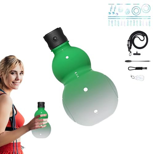 Eoixuqba Bottiglia sportiva di zucca, Bottiglie di zucca | Borraccia per sport all'aria aperta - Bottiglia d'acqua portatile da esterno con tappo pendente Bottiglia di vino Bottiglia sportiva Cinese