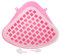 Happyyami Boîte Toilette de Lapin Toilette de Pot de Lapin Pot de Hamster bac litiere bac à litière litiere bac Bassin de Chinchilla Coin d'entraînement de Pot Triangle Plastique Rose