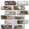 Commomy Panneaux Muraux 3D Imitation Brique, 10 Pièces, Dalle PVC Adhesive Murale Papier Peint 3D Autocollant à Effet Pierre, 30 × 30 cm, Panneau Mural Décoratif Revêtement Mural