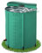 QEENTOE Regenwassertonne Faltbar Wassertank Regenfass mit Ablassventil & Stützstangen Regentonne mit Deckel Regenwassertank Wassertank mit Volumen-Skala Rostfrei Wetterfeste - 200L - Grün