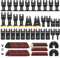 156PCS Oscillating Tool Blades Kit – Titanium Multi Tool Blades & Sandpaper for Wood & Metal Cutting | Quick Release, Universal Fit for Dewalt, Milwaukee, Ryobi, Makita, Rockwell, Fein