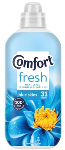 Comfort Fresh Fabric Conditioner Blue Skies 31 Washes, 930ml
