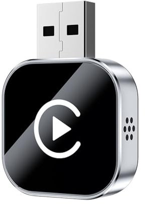 YiYunTE 2 in 1 Wireless Carplay Adapters & Android Auto Wireless Adapter, Bluetooth Plug and Play Car Play Adapter Converts Wired to Wireless, Mini USB Carplay Dongle and Android Auto Adaptors