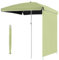 Sombrilla de playa cuadrada con pared lateral, 160 cm/200 cm, protección UV, sombrilla de jardín para camping al aire libre (verde, 160 cm/5 pies) - Parasol ligero y portátil