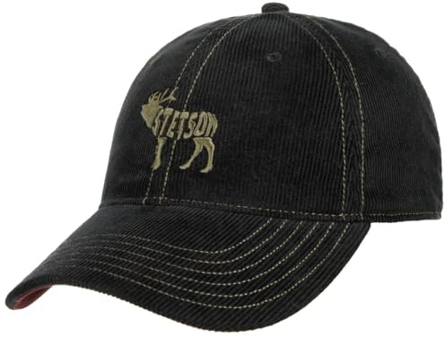 Stetson Embroidered Deer Cordcap Baseballcap Cord Hirschmotiv Herren Sommer Winter