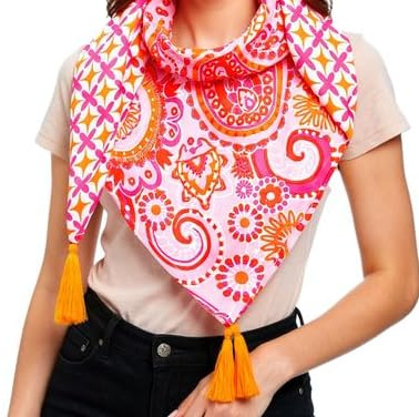Zwillingsherz Tuch Wild Tropical Leo bunt