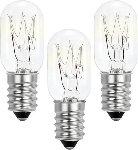 Volink Lot de 3 Ampoule Frigo Dimmable E14 15W T20 Blanc Chaud 2700K 70LM