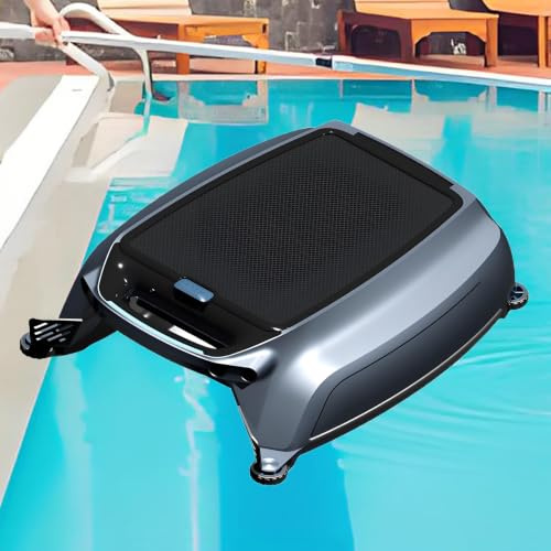 EpyGnom Robot Skimmer per Piscina Ad Energia Solare con App, Pulitore di Superficie Senza Fili con Doppia modalità di Pulizia, Compatibile con Piscine a Sfioro, Interrate e Fuori Terra
